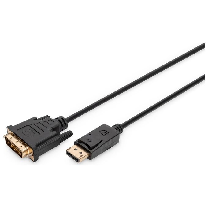 Assmann Electronic Cavo e Adattatore Video 3mt Displayport Dvi-D Nero