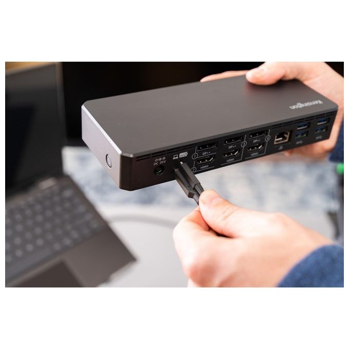 Kensington K33603EU SD4781P EQ Docking station Doppio 4K USB-C e USB-A 2 display 4K a 60 Hz 10 Gbps 100 W Power Delivery colore Nero