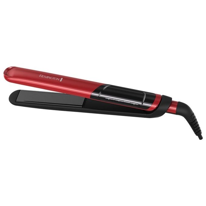 Remington S9600 Silk Straightener - Piastra per capelli classica, piastre in ceramica, temperatura regolabile da 150 °C fino a 235 °C (turbo boost 240 °C), riscaldamento rapido in 10 s, funzioni: display digitale - spegnimento automatico - memory temperat