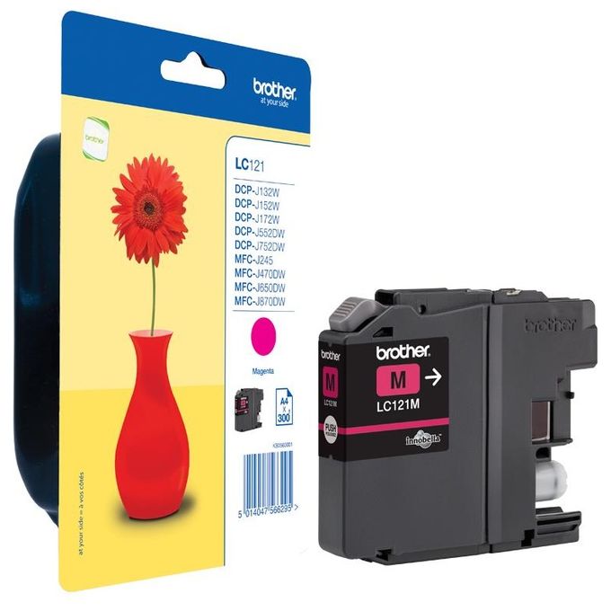 Brother LC-121M Magenta Cartuccia Dcp-j752dw 300 Pagine