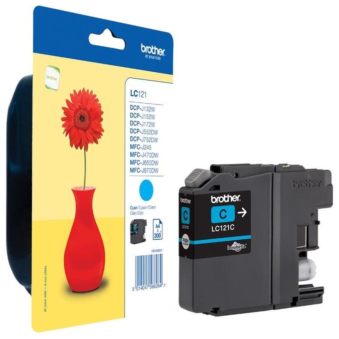 Brother Lc-121C Ciano Cartuccia Dcp-j752dw 600 Pagine