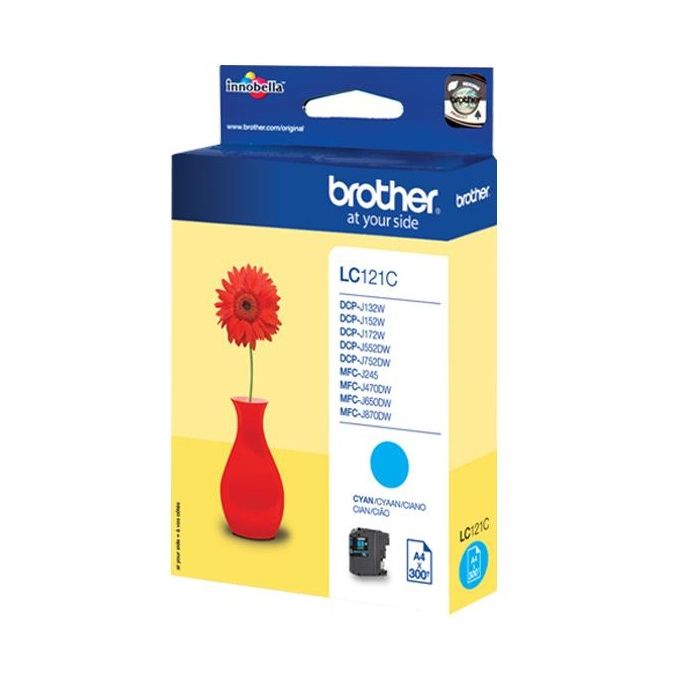 Brother Lc-121C Ciano Cartuccia Dcp-j752dw 600 Pagine