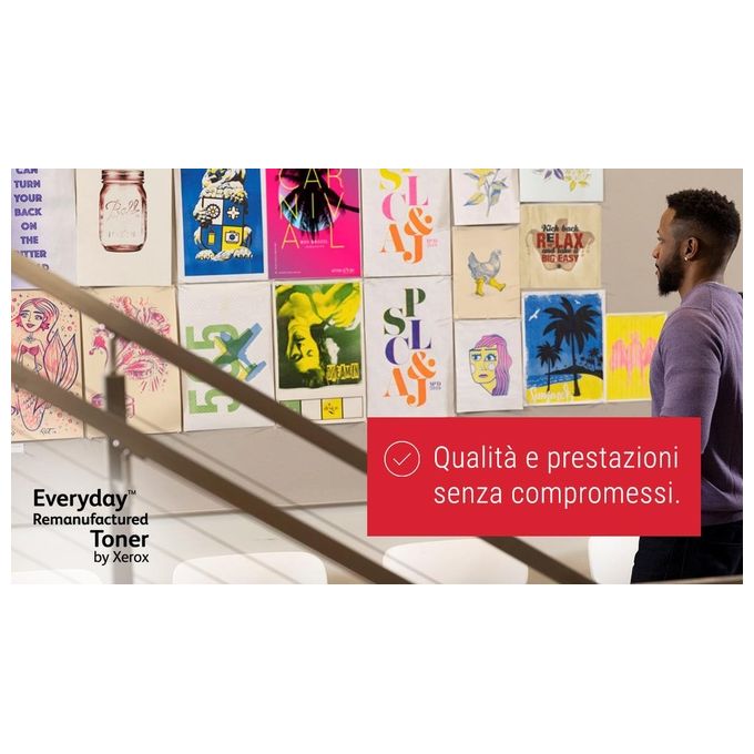 Xerox 006R04343 Everyday Toner rigenerato compatibile HP 655A CF450A resa 12500 pagine colore Nero