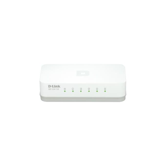 D-link GO-SW-5E Mini Switch 5 Porte RJ45 Fast Ethernet 10-100mbps Plug and Play