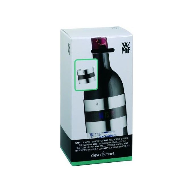 WMF Clever and More Termometro per Vino a Clip  Acciaio Inossidabile Opaco