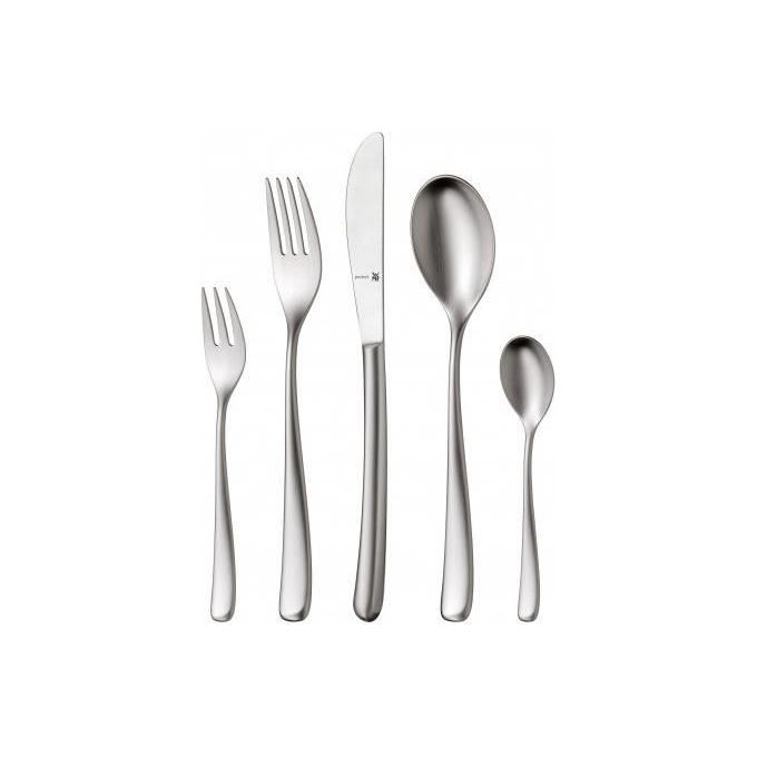 WMF 12.7191.6330 Vision Set di Posate 30 Pezzi per 6 Persone Cromargan protect Resistente ai Graffi Lavabile in Lavastoviglie colore Argento