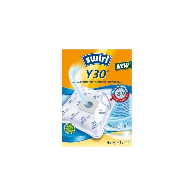 Swirl Y 30 MP Plus AirSpace Sacchetti per Aspirapolvere, 5 pezzi, Compatibili