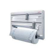 Leifheit Portarotolo da parete per 3 rotoli Bianco