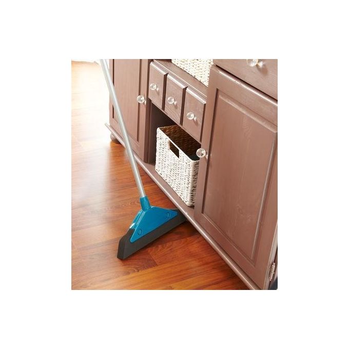 Leifheit 55243 Soft and Easy Scopa in Schiuma Espansa Manico Telescopico 75-130 cm Larghezza 34 cm colore Blu