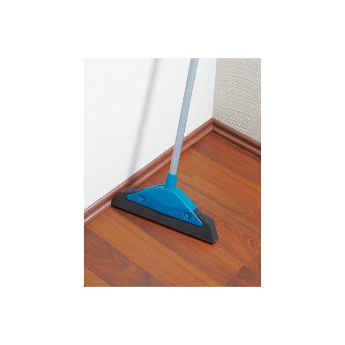 Leifheit 55243 Soft and Easy Scopa in Schiuma Espansa Manico Telescopico 75-130 cm Larghezza 34 cm colore Blu