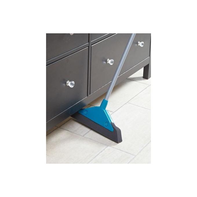 Leifheit 55243 Soft and Easy Scopa in Schiuma Espansa Manico Telescopico 75-130 cm Larghezza 34 cm colore Blu
