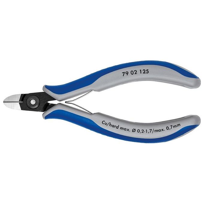 Knipex Tronchese Laterale di Precisione per Elettronica Brunita Rivestiti in Materiale Bicomponente 125mm