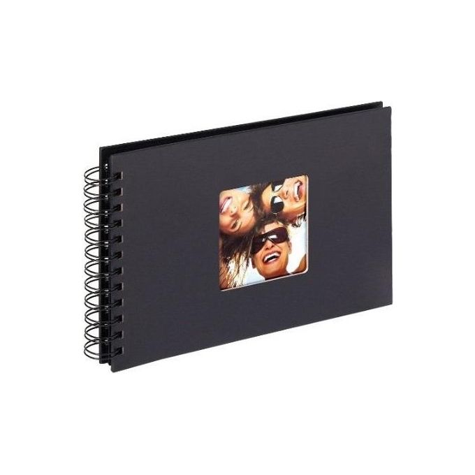 Walther Album Fotografico Fun Nero a Spirale 23x17cm 40 Pagine Nere