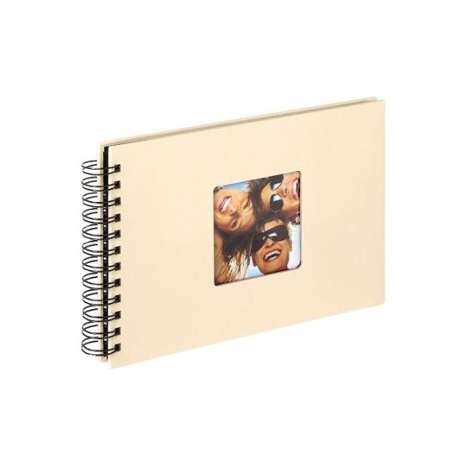 Walther SA109H Album Fotografico Fun Crema a Spirale 23x17cm 40 Pagine Nere