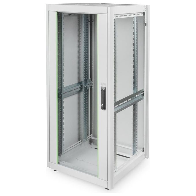 Digitus armadio 26 unita' 19'' per reti misure (a)1299 x (l)600 x (p)600 mm. colore grigio chiaro