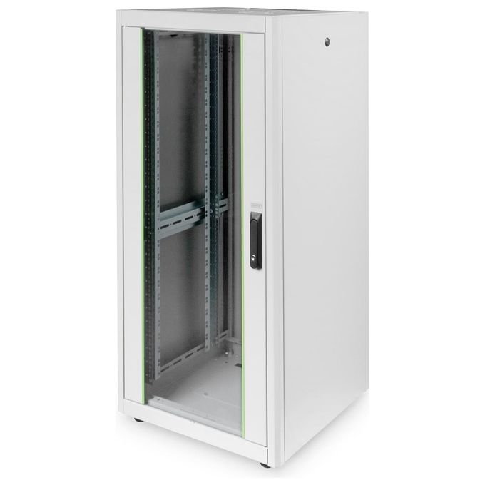Digitus armadio 26 unita' 19'' per reti misure (a)1299 x (l)600 x (p)600 mm. colore grigio chiaro