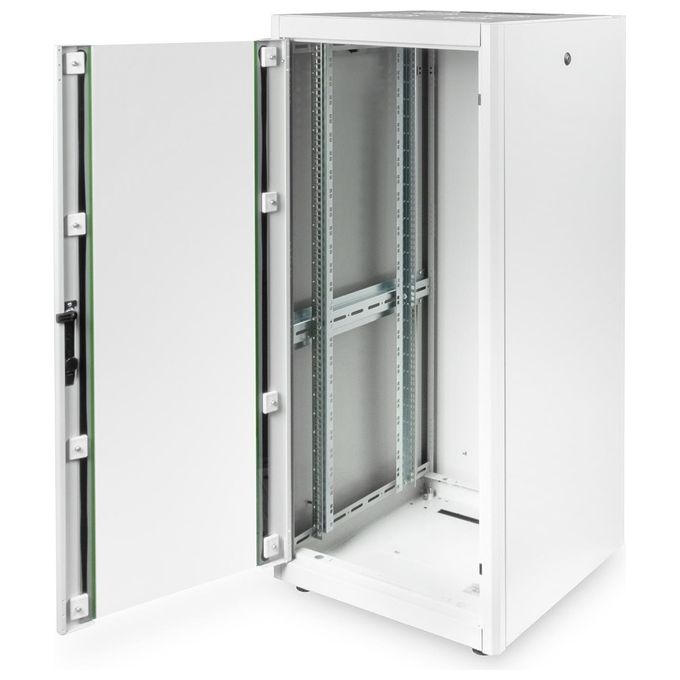 Digitus armadio 26 unita' 19'' per reti misure (a)1299 x (l)600 x (p)600 mm. colore grigio chiaro