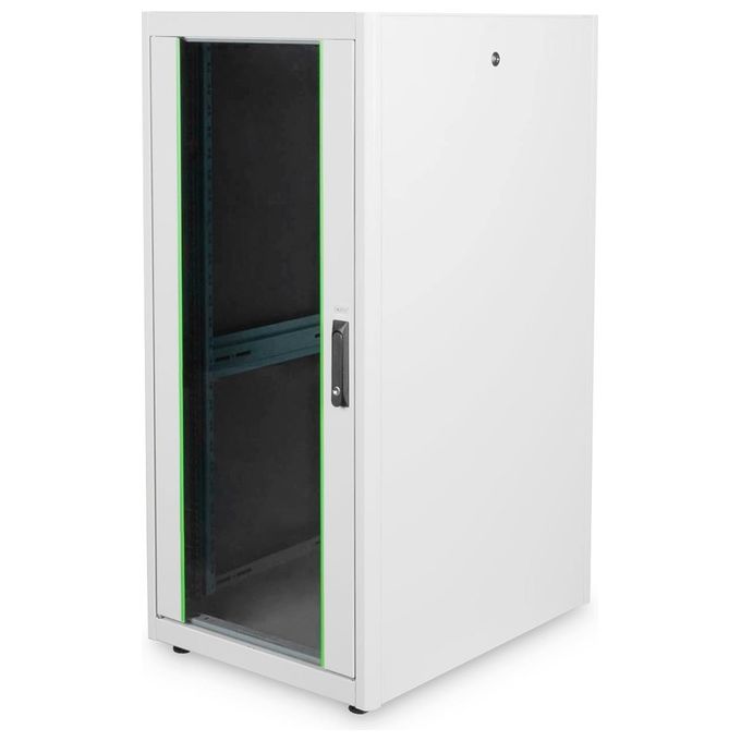 Digitus armadio 26 unita' 19'' per reti e server misure (a)1299 x (l)600 x (p)800 mm. colore grigio chiaro