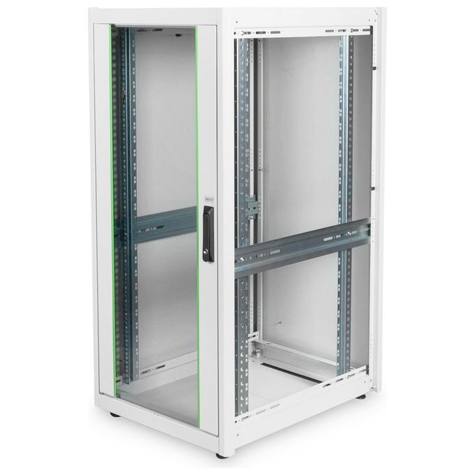 Digitus armadio 26 unita' 19'' per reti e server misure (a)1299 x (l)600 x (p)800 mm. colore grigio chiaro