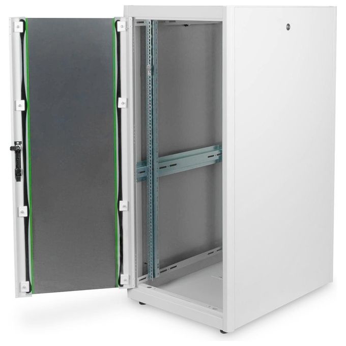Digitus armadio 26 unita' 19'' per reti e server misure (a)1299 x (l)600 x (p)800 mm. colore grigio chiaro