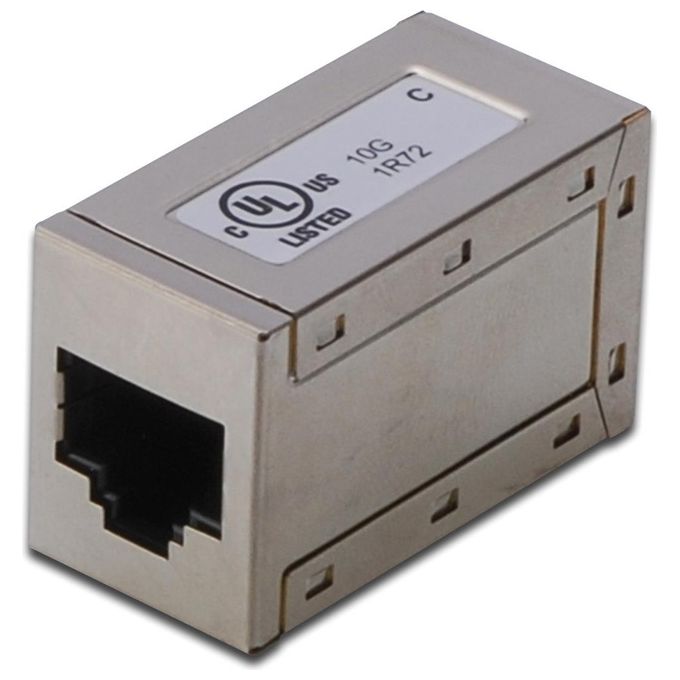 Digitus adattatore passante con 2 connettori rj45 - 8p8c schermato femmina-femmina cat.6