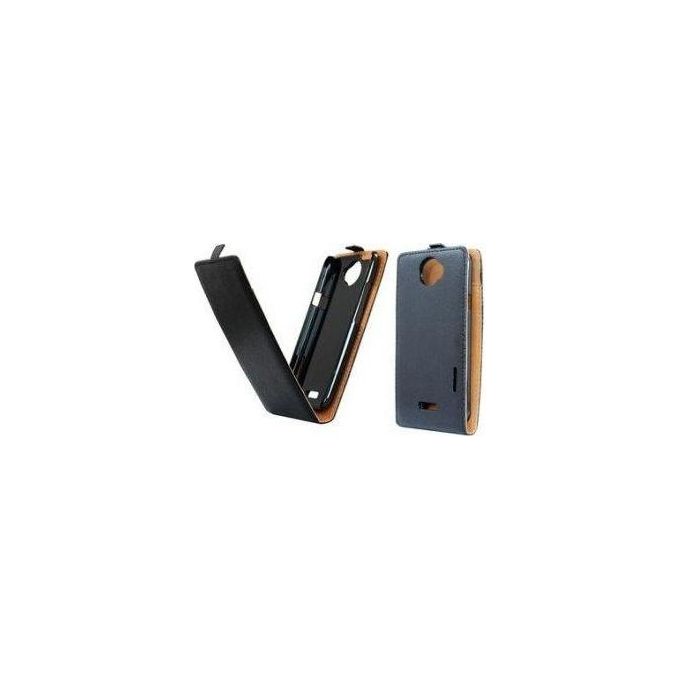 Swiss charger Custodia per Samsung Galaxy S4 In Pelle Flip Nero