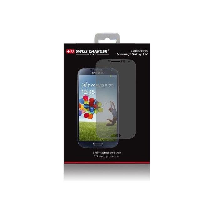 Swiss charger Pellicola Protettiva Schermo Samsung Galaxy S4 Swiss Charger Set 2 Pz