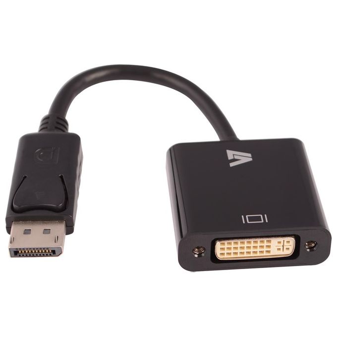 V7 Displayport-dvi Adapter-blk M-f Vga Svga Sxga Uxga Hdtv1080p