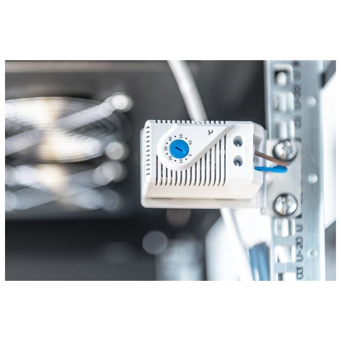 Digitus KIT_ 4 Ventole Con Termostato Colore Nero per Armadi Linea Professionale (Dn-19 Fan-4-Sw)