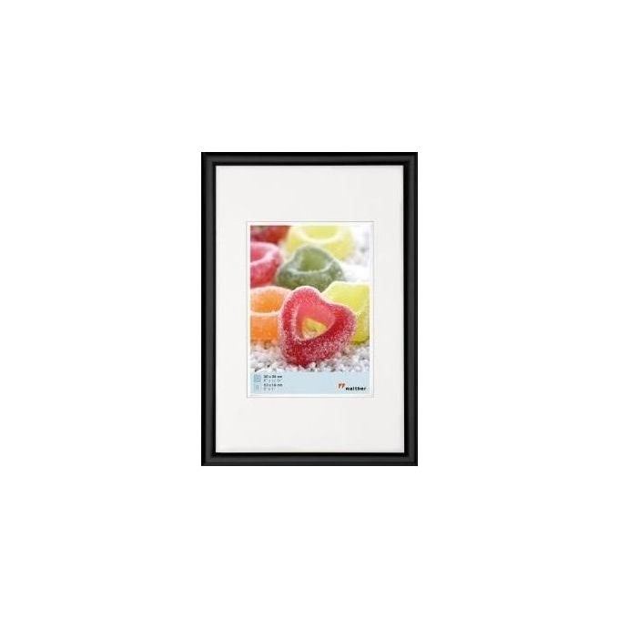 Walther Trendstyle Cornice Portafoto 30x45cm in Plastica Nero