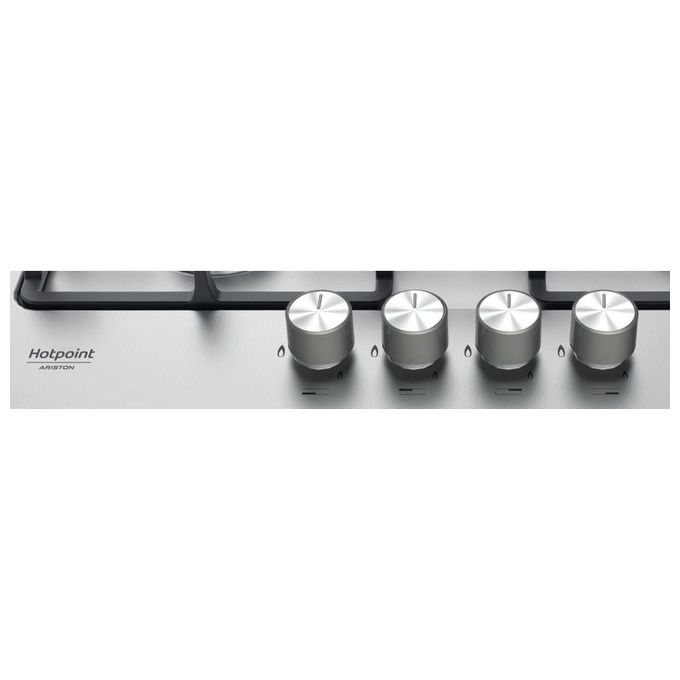 Hotpoint PPH 60G D-IX Piano cottura a gas 60 cm 4 fuochi griglie in ghisa accensione elettronica colore Inox