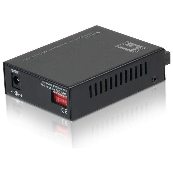 Level one 10-100-1000base-t to 1000base-sx mmf sc converte 550m