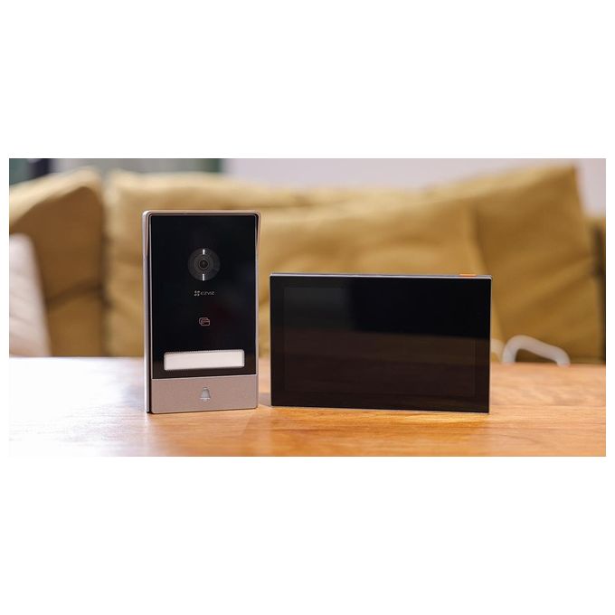 Ezviz HP7 Videocitofono Smart 2K Monitor Touch 7'' Wi-Fi Dual Band Visione Notturna Audio Bidirezionale colore Nero Argento