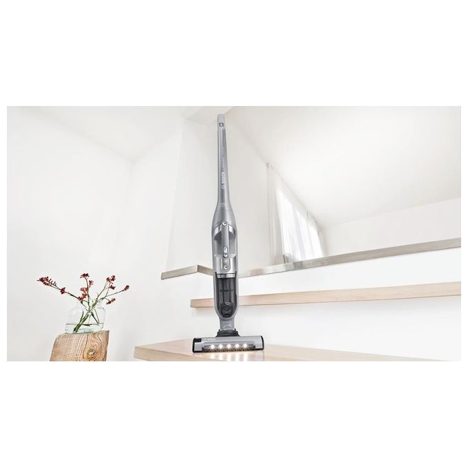 Bosch BBH3K2801 Serie 4 Aspirapolvere a bastone 2 in 1 Senza sacchetto Autonomia 55 min Batteria 25,2 V colore Argento