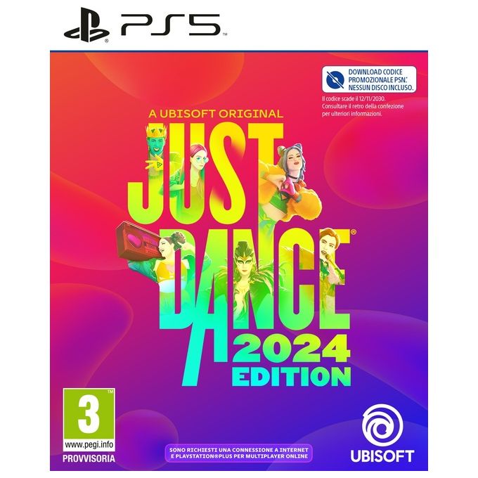 Ubisoft Just Dance 2024 Edition Videogioco PS5 Codice Download Digitale 40 Brani PEGI 3