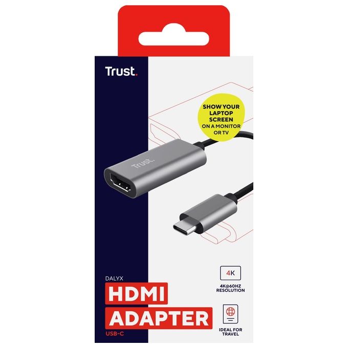 Trust Dalyx Adattatore Grafico Usb Grigio