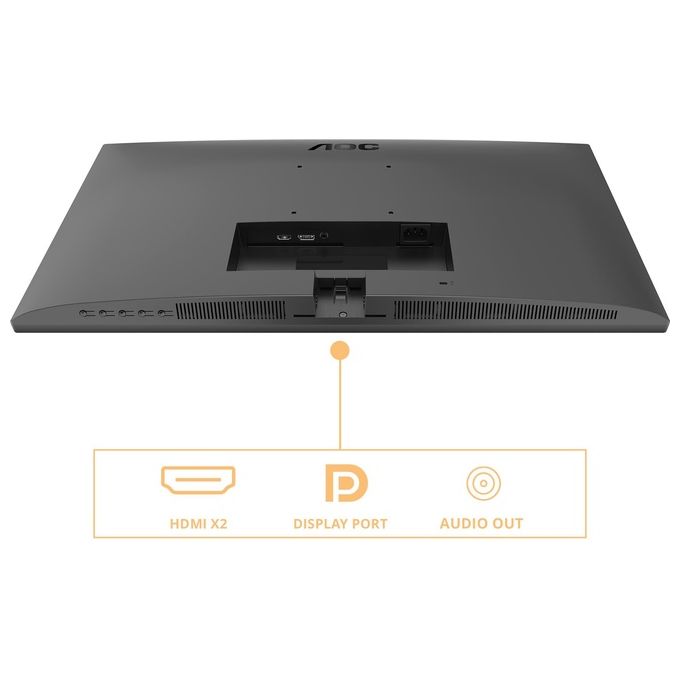 AOC U27B3M Monitor PC 27'' 4K UHD VA 3840x2160 60 Hz HDR10 AdaptiveSync 2x HDMI 2.0 DisplayPort 1.4 Altoparlanti colore Nero