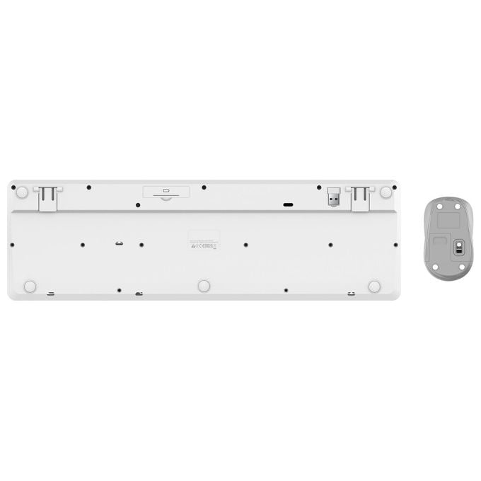 Trust Tastiera e Mouse Ody II Silent Bianco