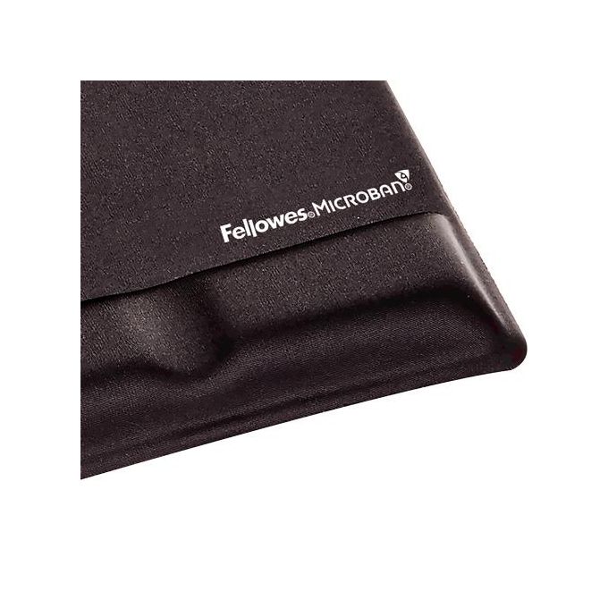 Fellowes Mousepad con Supporto Polsi Health-V in Tessuto Nero