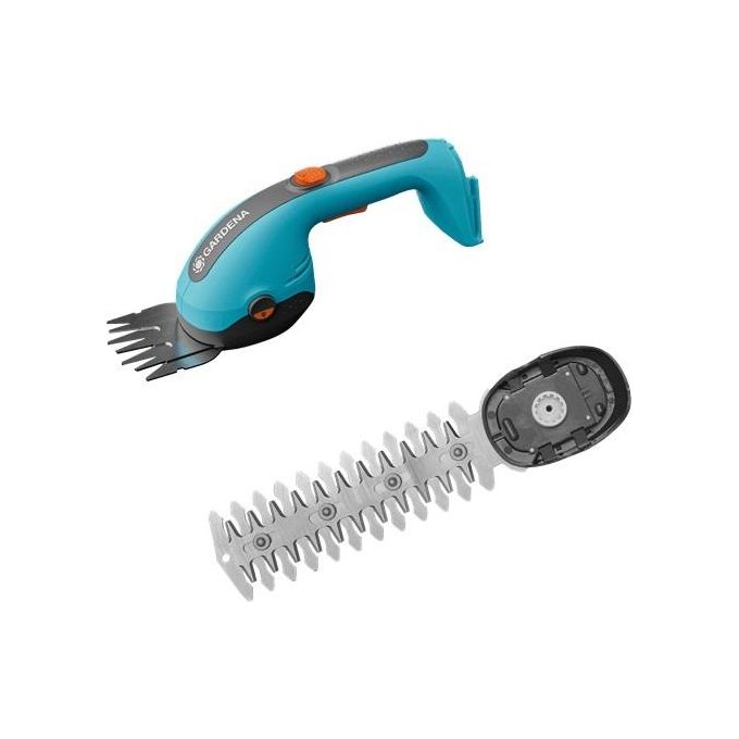 Gardena 14750-55 PowerCut Cesoie per Erba e Siepi a Batteria 18V lame 20 cm e 8 cm colore Verde Grigio