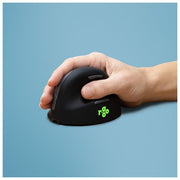R Go Tools RGOHEWL R-Go HE Mouse Ergonomico Senza Fili Bluetooth 5.0 5 Pulsanti DPI Regolabile Fino a 2400 Silenzioso Ricaricabile Compatibile Windows Mac Linux colore Nero