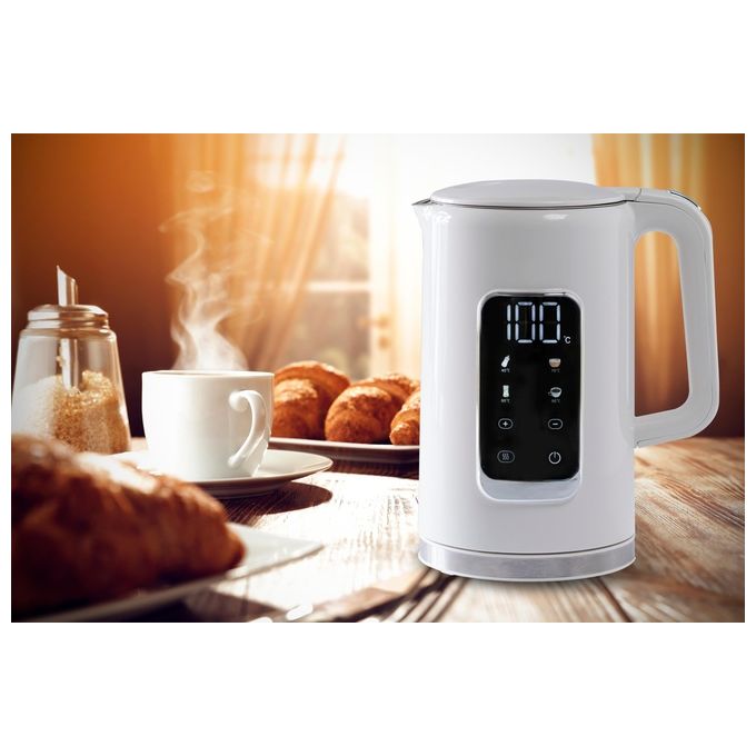 RGV 111420 Bollitore Elettrico Touch 1.7 L 2200 W Display LED Temperatura Regolabile 40-100°C colore Nero