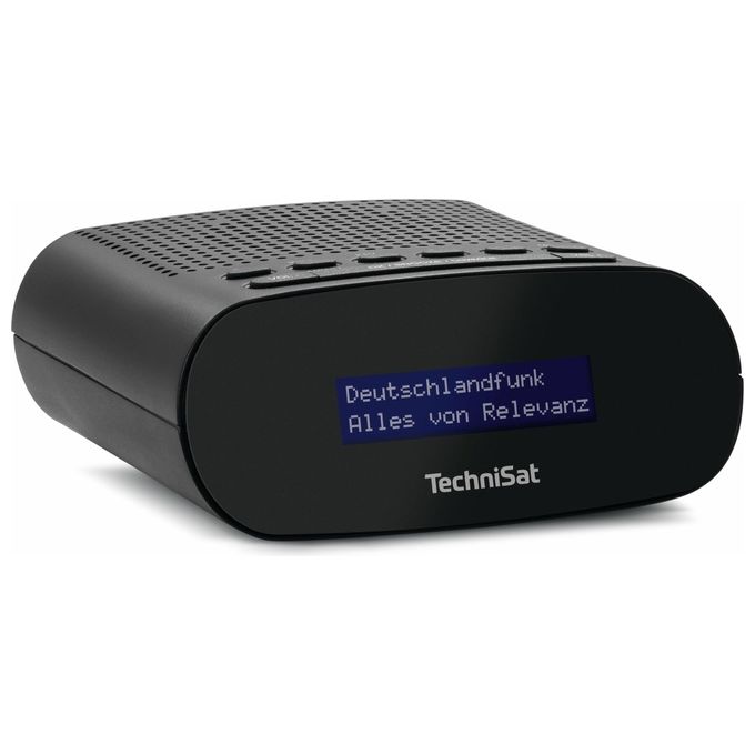 TechniSat 0000-3997 TECHNIRADIO 50 Radiosveglia DAB+ FM con Display LCD Retroilluminato Doppia Sveglia USB Type-C colore Nero