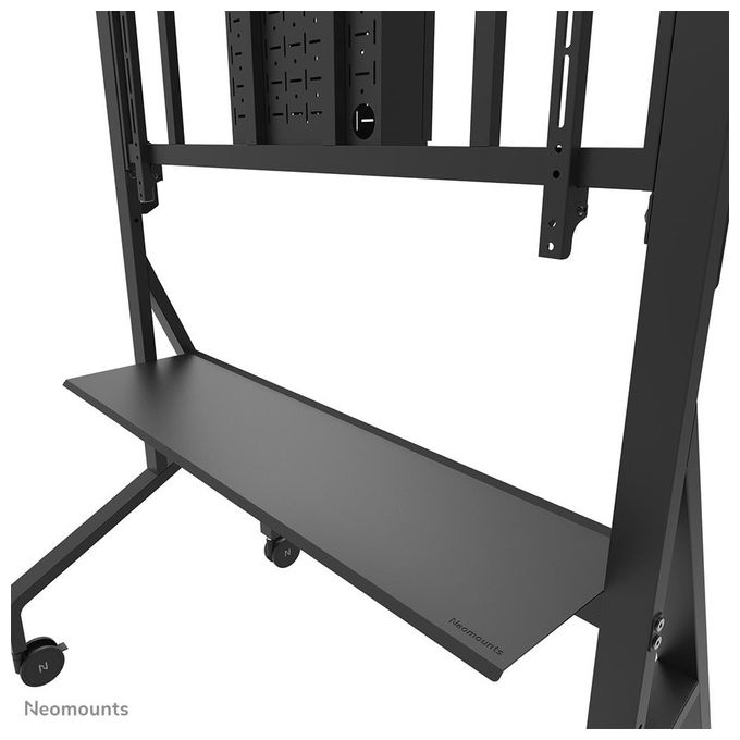 Neomounts FL50-575BL1 Carrello TV per schermi 65-115 pollici portatile con regolazione manuale altezza 10 cm e capacita' 125 Kg colore Nero
