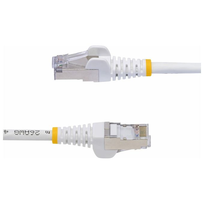 StarTech NLWH-5M-CAT8-PATCH Cavo Ethernet CAT8 S-FTP 5 m 25G-40G 2000MHz 100W PoE++ Rame Puro 26AWG LSZH colore Bianco