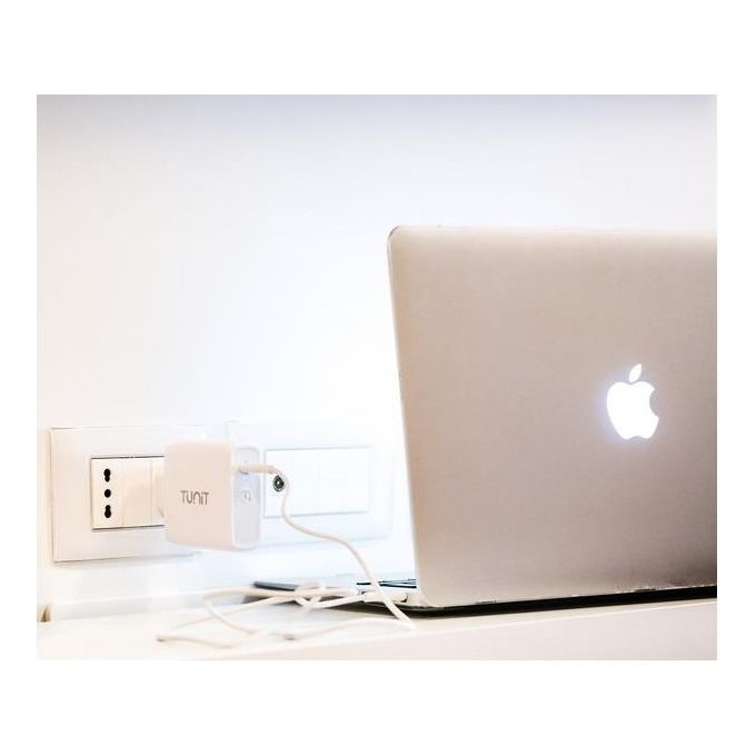 TUNIT TTWCPD100 Caricabatterie Universale Auto 100W USB-C Power Delivery Bianco