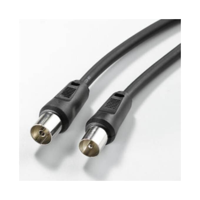 Digitus Cavo Collegamento Antenna Tv Maschio-femmina Colore Nero Mt. 1,5