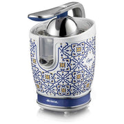 Ariete 0413-0C Capri Spremiagrumi Elettrico con Leva 85W 2 Coni Beccuccio Salvagoccia colore Bianco Azzurro