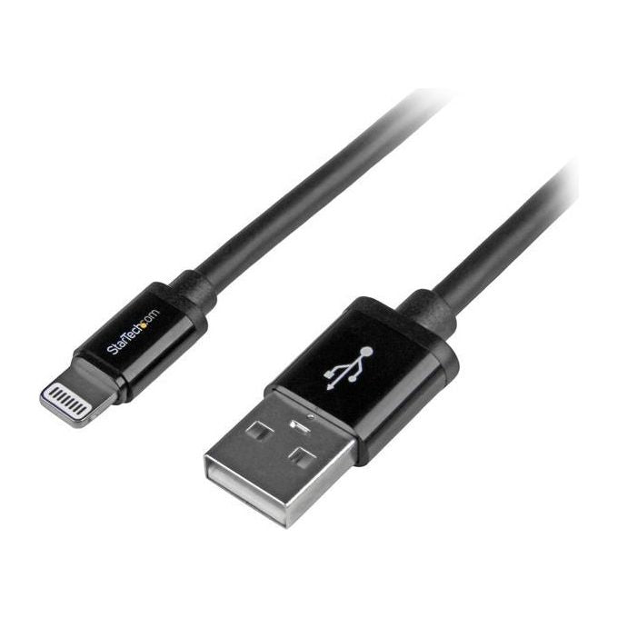 StarTech Cavo lungo connettore lightning a 8 pin Apple nero a USB da 2 m per iPhone - iPod - iPad