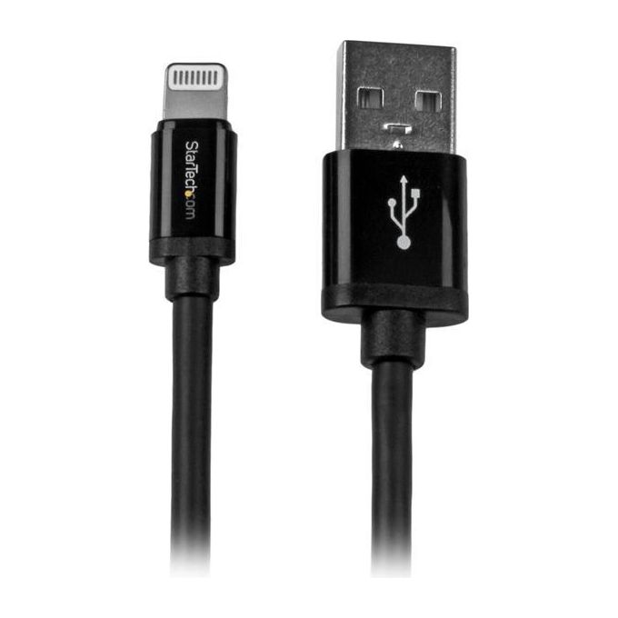 StarTech Cavo lungo connettore lightning a 8 pin Apple nero a USB da 2 m per iPhone - iPod - iPad